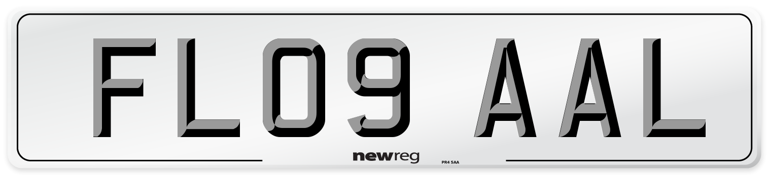 FL09 AAL Number Plate from New Reg